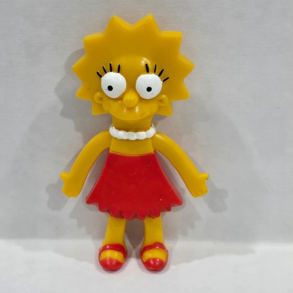 Vintage 2002 The Simpsons Lisa Simpson Figure FOX Collectible Toy